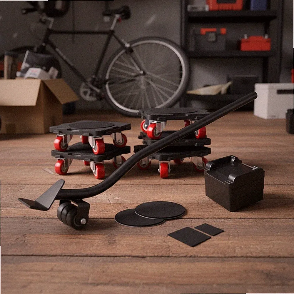 Heavy-Duty Furniture Mover with Auxiliary Lifter and Anti-Slip Pads