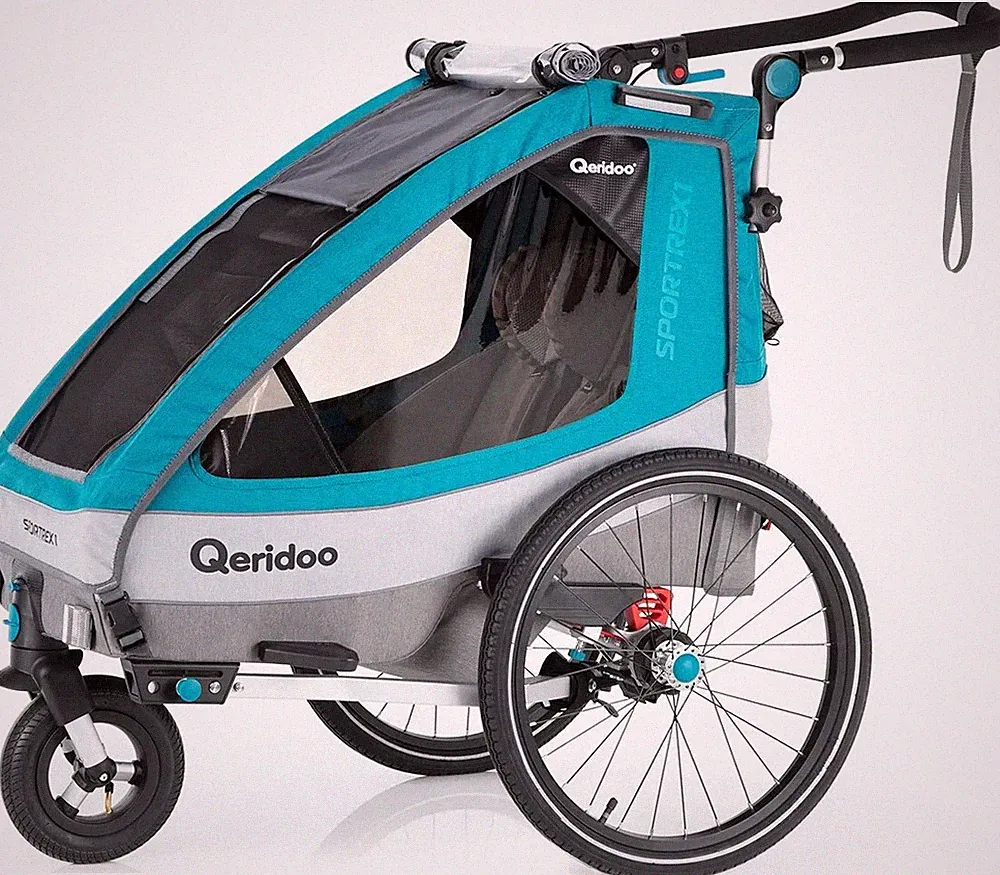Qeridoo Sportrex 1 Petrol Child Bike Traiier ** Brand New **